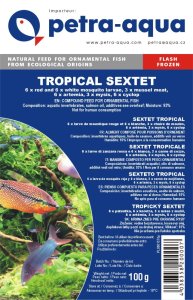 Sextet Tropical frozen blister - mražený tropický mix (STFB-1) | Krmiva Hulín