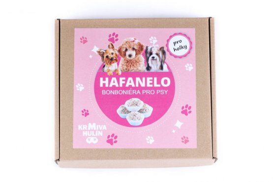 BONBONIÉRA PRO PSÍ HOLKY - HAFANELO - Obalované Dortíčky 16 ks - 500 g