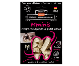 Mminis - Tyčinky na čištění zubů pro kočky - 63 g (Q-Chefs zdravé žvýkání, MTČZ) | Krmiva Hulín