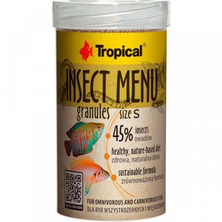 TROPICAL INSECT MENU GRANULES vel. S (IMGS-1) | Krmiva Hulín