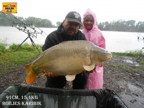 91cm, 15,12kg, Boilies karibik