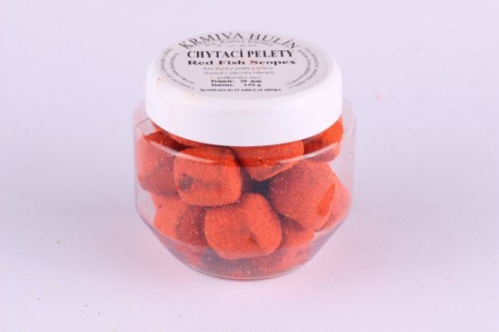 Dipované chytací pelety - Red Fish Scopex - Ø 14 mm - Vyberte balení: 150 g