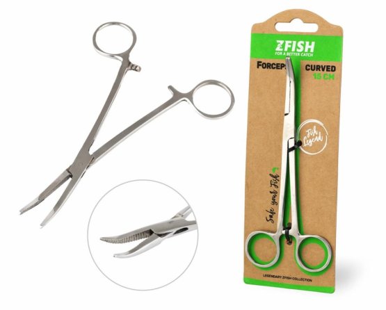 Pean zahnutý 15 cm (Zfish, ZF-2071) | Krmiva Hulín